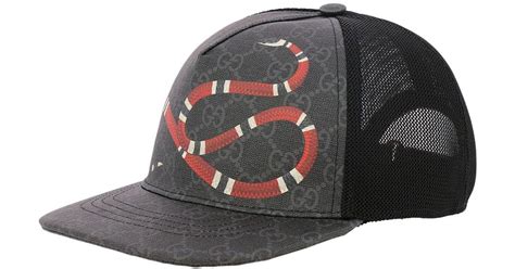 gucci cap schlange schwarz